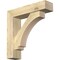 Ekena Millwork Imperial Block Rough Sawn Bracket w/ Offset Brace, Douglas Fir, 6"W x 24"D x 24"H BKT0604X24X24IMP05RDF - alternate 1